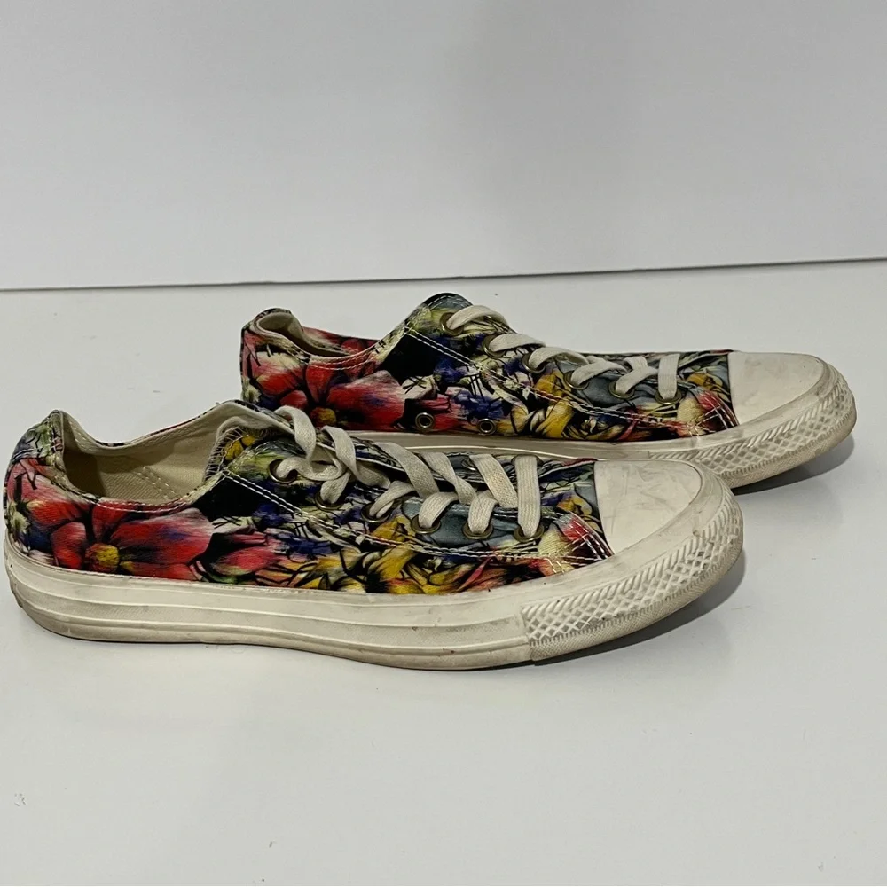 CONVERSE Floral Canvas Sneakers US SIZE 9 - Picture 2 of 7